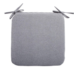 Kėdės pagalvėlė Home4You SIMPLE PILKA 39x39x2,5 cm Poliesteris Moderni pilka
