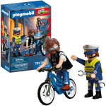 Žaidimų rinkinys Playmobil 72076 City Action Policija: dviračio vagystė