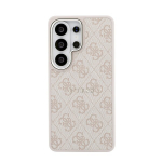 Dėklas 4G Embossed Ring MagSafe Galaxy S26 Ultra rožinis Guess