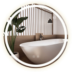 Veidrodis BAS LED, Chrome, 90 cm