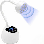 Mini UV nagų lempa, 36W, 12 LED, automatinis jutiklis, 4 režimai, LCD, balta