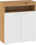 Komoda Meblocross Max, ruda/balta