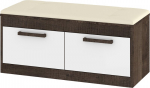 Maximus - MXS-38 - Szafka na buty 2D; Dąb Grange/Biały połysk/Eco beż