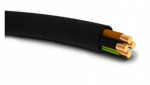 Nkt Yky kabel 4x2,5 mm&sup2; 0.6/1 Kv, žemės, juodas