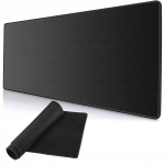 Didelė žaidimų pelės ir klaviatūros kilimėlis Xl 80x30 cm neslystantis juodas