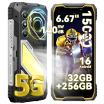 Telefonas 5G Oscal PILOT 5 - 6.67" - Haut-parleur 140dB - Android 16 - 32 GB + 256 GB/SD 2TB - 15000 mAh - Geltona
