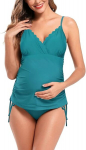 Dviejų Dalių Nė&scaron;čiosios Maudymosi Kostiumėlis Tankini Shekini Xl, Turkio Spalva, XL