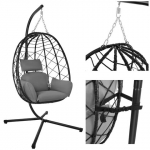 Pakabinamas fotelis Rivex K87, Juoda