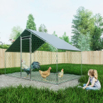 Vi&scaron;tidės laisvo aptvaro, 3x2x2 m, metalas, PE audinys, vandeniui atsparus