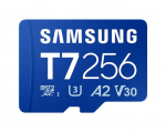 Atminties kortelė Samsung microSD kortelė, T7, MB-MB256T/WW, 256GB, 170MB/s, UHS-I, V30, A2, atsparus vandeniui, atsparus temperatūrai