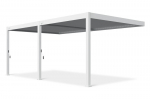 Pavėsinė Pergola deluxe wall 3.6x6, balta(montuojama prie sienos)