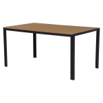 Lauko stalas, 150 x 90 x 75 cm, rudas
