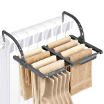 Radiatorinė skalbinių džiovyklė metalinė pilka i&scaron;traukiama 325-60x35 cm Orion