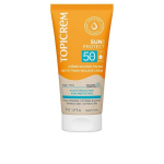 Veido saulės kremas Topicrem Sun Protect matinio efekto putų kremas SPF50+ 24 h drėkinimas, atsparus vandeniui, mi&scaron;riai ir riebiai odai