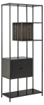 Lentyna Seaford, 77x35x185 cm, juoda