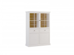 Vitrina Lucca W4D2S, balta, Biały Opal