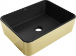 Praustuvas Mexen Catia 48 cm, Black matt/Gold