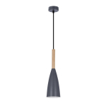 Candellux pakabinamas &scaron;viestuvas Trosa 50101266, pilkos/medžio spalvos