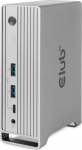 Club3D dokas CSV-1568 120W, 4 vaizdai 16.2 Gbit/s, 4 USB 10G/5G, 1 Gigabit Ethernet, 2 audio, maitinimo adapteris 120W, Juoda
