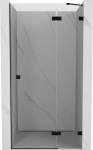 Mexen Lunar atveriamos du&scaron;o durys de&scaron;inės 110 cm, skaidrios, juodos - 834-110-000-70-00-P