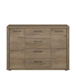 Komoda Mebelbos Cordan 2d4s, 135x41x95,2 cm, ruda