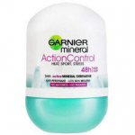 Mineralinis rutulinis dezodorantas Garnier moterims Action Control Roll-on 48h, 50 ml