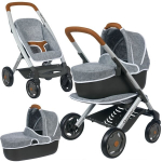 Lėlių vežimėlis Smoby Maxi-Cosi Quinny 3in1, Grey