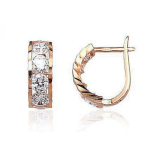 Auksiniai auskarai &bdquo;Werth&ldquo; raudonas auksas 585 praba