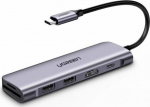 Adaperis Ugreen USB-C - HDMI + USB-C + USB x2, 70411