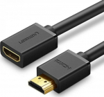 HDMI kabelio prailgintuvas 4K 10.2 Gbps 0.5 m, juodas