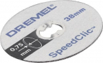 12 DREMEL diskų rinkinys - EZ SpeedClic - Metalo pjovimui / pjovimui - &oslash; 38mm - storis 1,2mm