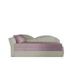 Sofa - lova NORE Aga, pilka/violetinė