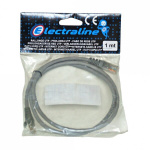 Kompiuterinis laidas CAT5E/UTP, su dviem ki&scaron;tukais Electraline 500304, 1 m