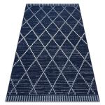 Kilimas sizalio virvelės COLOR 47268/309 Rombai Kvadratai Mėlyna