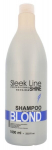 Geltoną toną neutralizuojantis &scaron;ampūnas &scaron;viesiems plaukams Stapiz Sleek Line Blond 1000 ml