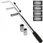 Raktas automobilio ratams Alburnus, 17mm+19mm ir 21mm+23mm