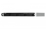 1U Rack NAS server - QNAP - TS-464U - 4 įlankos - Intel Celeron N5095 - 8GB RAM