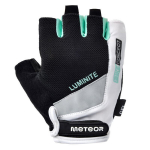 BIKE GLOVES METEOR GEL GX37 S white/mint, uniw
