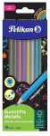 Spalvoti pie&scaron;tukai Pelikan metallic, 10 spalv.