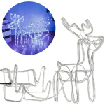 LED lempa &Scaron;iaurės elnias su rogėmis