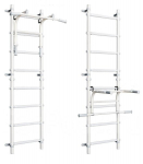 Sporto kompleksas su skersiniu 2in1 Sanro S11 Pastel, 211x49cm, baltas/pilkas, -