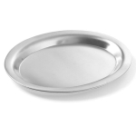 Padėklas kavai 26.5x19.5 cm, ovalus, nerūdijantis plienas