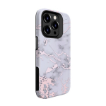 Evelatus &scaron;arvuotas dėklas Apple iPhone 15 Pro Marble Silver