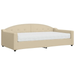 Sofa-lova vidaXL, 100x200 cm, smėlio