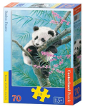 Dėlionė 70 el., panda ant bambuko