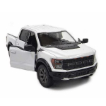 Žaislinis automobilis KinSmart, 2022 Ford F-150 Raptor, baltas