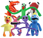 Mink&scaron;tų pliu&scaron;inių žaislų Rainbow Friends komplektas, 7 draugai