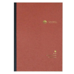 Užra&scaron;inė baltais lapais Nakabayashi Yu-Sari NYN-B501-W B5, raudona