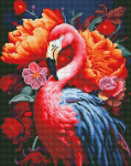 Deimantinė mozaika OhArt Rožinis flamingas 40x50 cm, 40x50