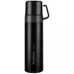 Naturehike termosas, 600 ml, juodas